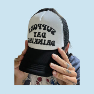 Support day drinking trucker hat