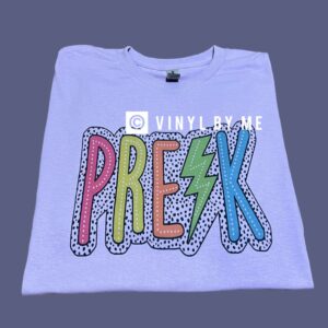 Purple polka dot Pre-K tee