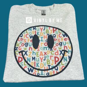 Ash letter smiley tee