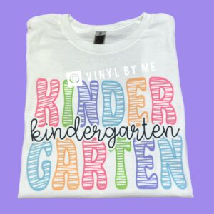 White kindergarten tee
