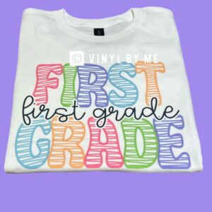 White first grade tee