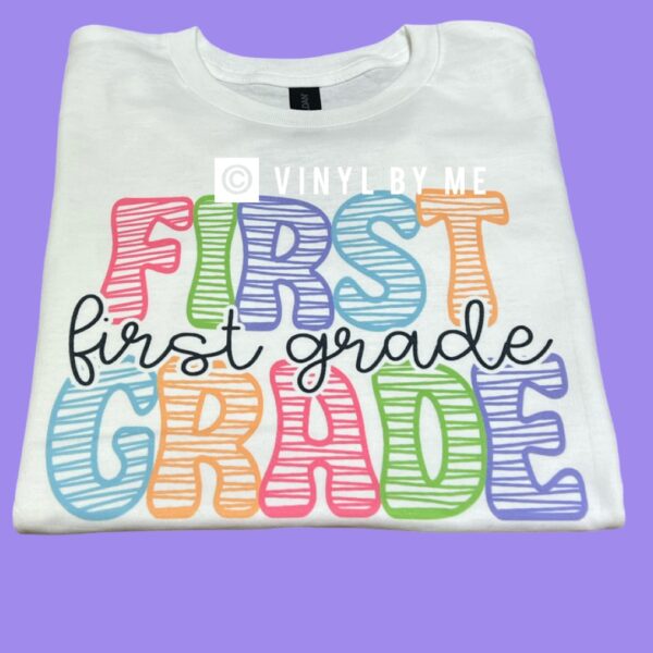White first grade tee