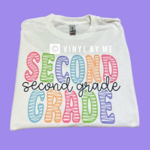 White second grade tee
