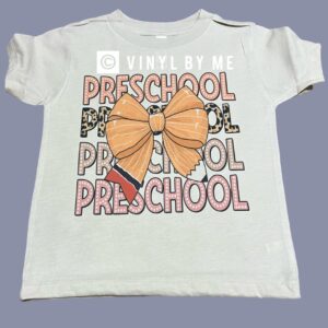 Preschool bow tee