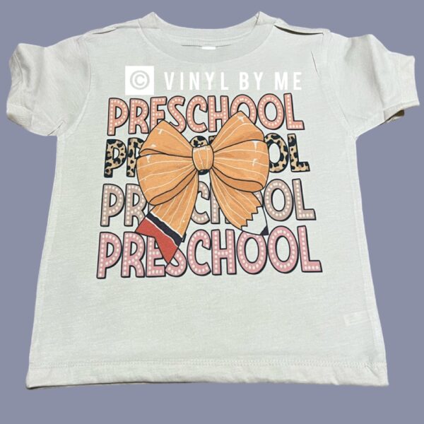 Preschool bow tee