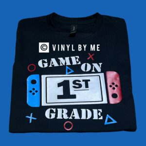 Game on 1st grade tee