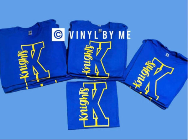 Blue & yellow knights tee