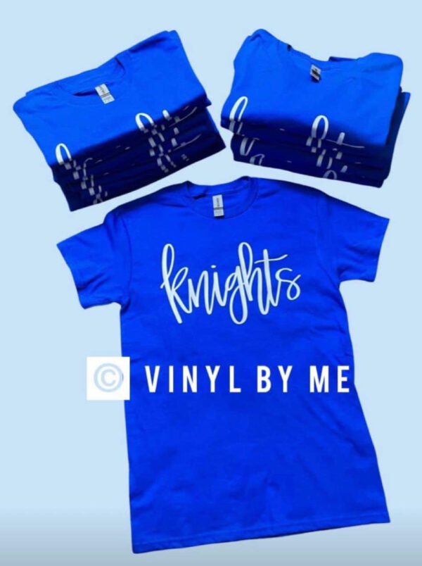 Blue & white knights tee