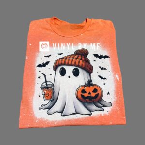 Orange bleached Ghostie tee