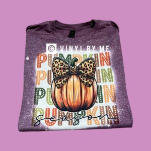 Leopard pumpkin season tee