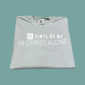 Bay green comfort color In Christ Alone tee