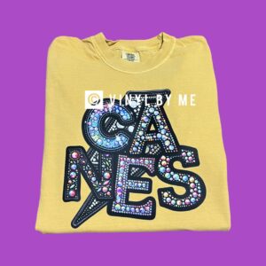 Comfort color sparkly Canes tee
