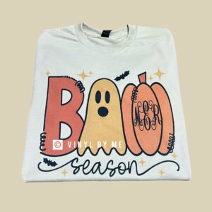 Tan Monogram Boo season tee