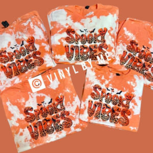 Orange spooky vibes tees