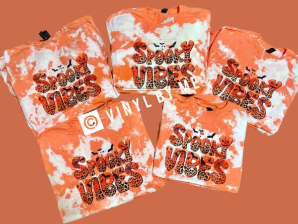 Orange spooky vibes tees