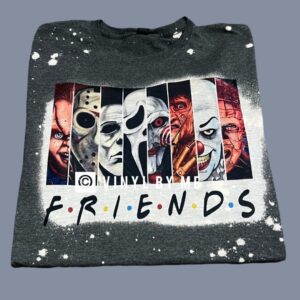 Halloween bleached friends tee
