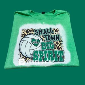 Green custom small town tee