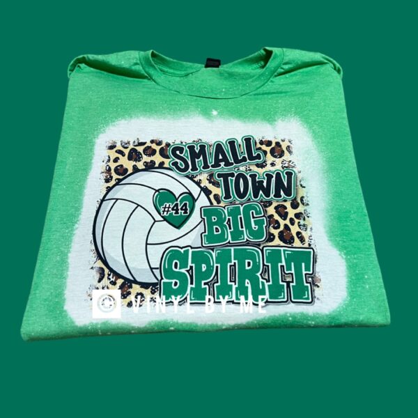 Green custom small town tee