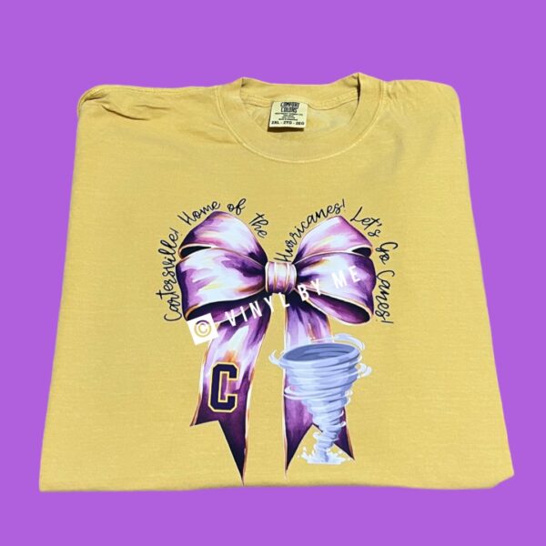Let’s go Canes gold comfort color tee