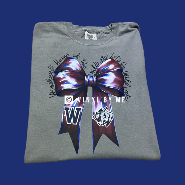 Home of the wildcats gray comfort color tee