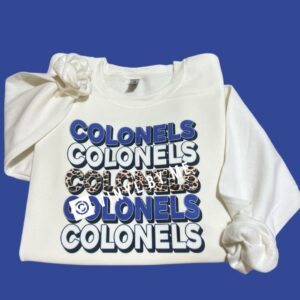 Stacked colonels white sweatshirt