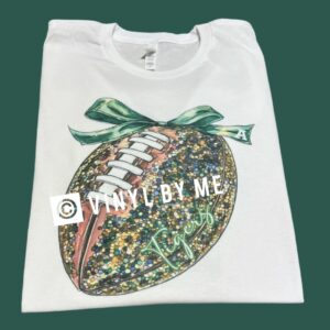 Glitter Tigers football Bella tee