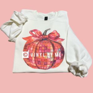 Disco pumpkin white sweatshirt
