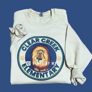 Tan Clear Creek Elementary sweatshirt
