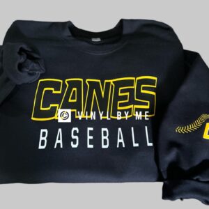 Canes baseball black sweatshirt