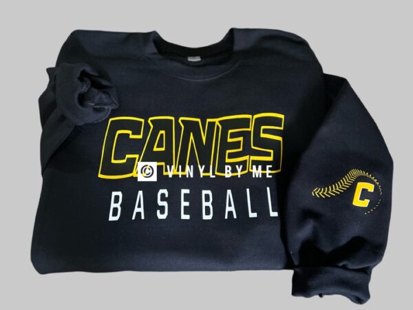 Canes baseball black sweatshirt