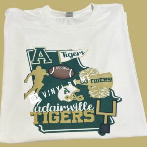 Adairsville Tigers football white tee
