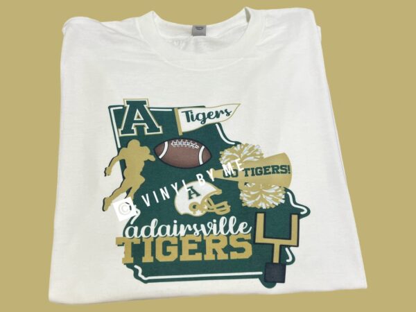 Adairsville Tigers football white tee