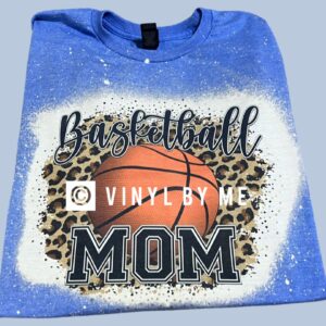Blue basketball mom tee