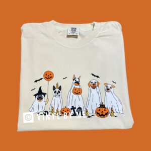 Comfort color dog Halloween tee