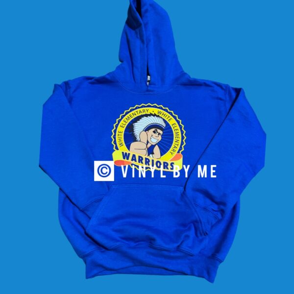 Warrior blue hoodie