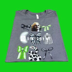 Gray Beetlejuice Bella canvas tee