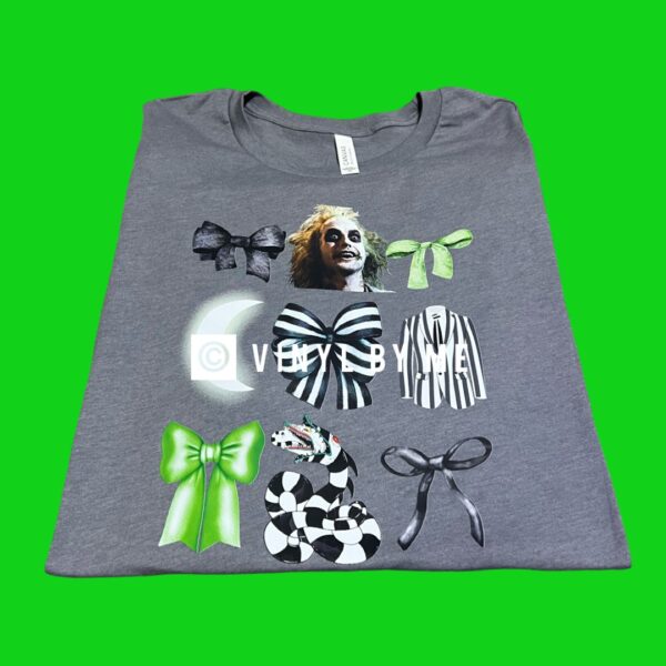 Gray Beetlejuice Bella canvas tee