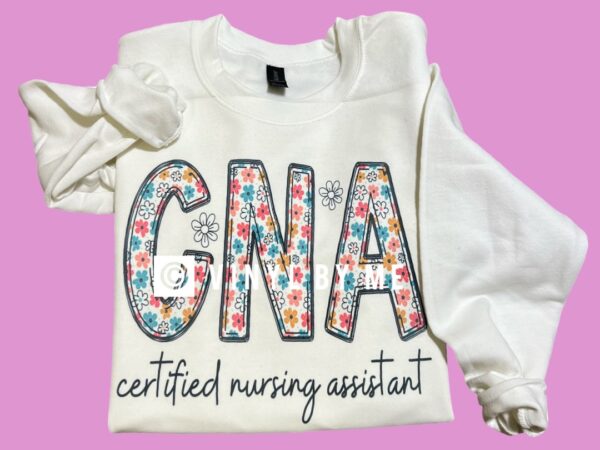 CNA white sweatshirt - Image 2