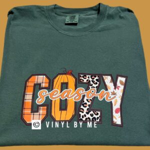 Comfort color pumpkin cozy season tee