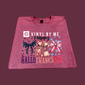 Red happy hallo tee