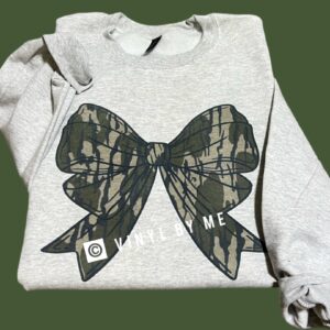 Ash camo bow sweatshirt