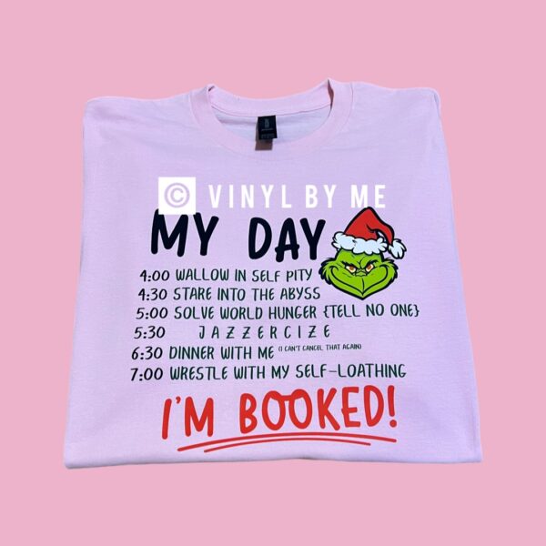 Pink I’m booked tee