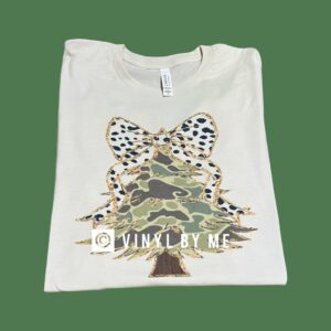 Camo tree tee