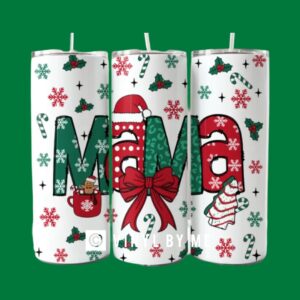 Christmas Mama tumbler 20oz