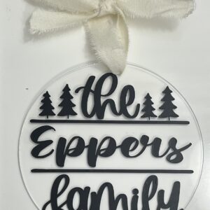 Custom name ornament
