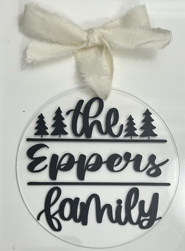 Custom name ornament