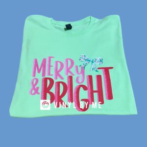 Mint Merry and Bright tee