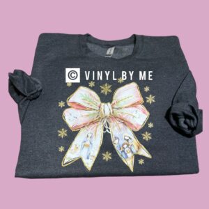 Jesus nativity bow sweatshirt