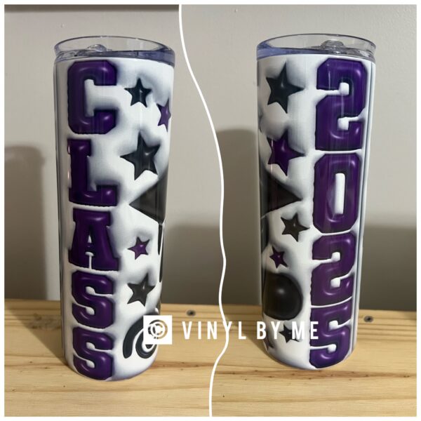 Class of 2025 purple 20oz