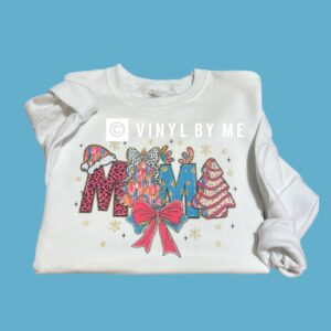 Christmas Mama white sweatshirt